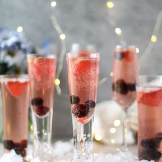 Blackberry Champagne Punch