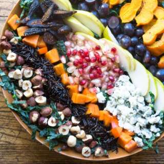 Harvest Salad with Pomegranate Allspice Dressing