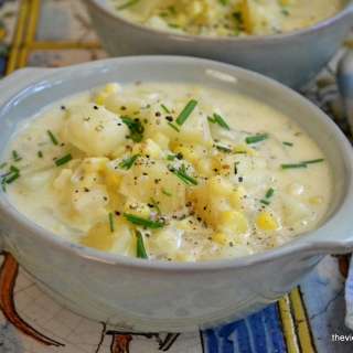 Corn and Cheddar Cheese Chowder