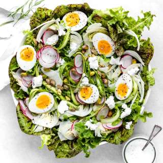 Spring Salad with fennel and eggs