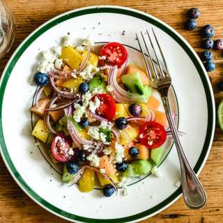 Cantaloupe and Mango Salad