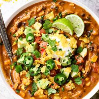 Cheesy Enchilada Soup
