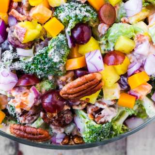 Broccoli Salad with Pineapple and Bacon