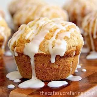 Pineapple, Orange & Banana Muffins w/ Orange Glaze