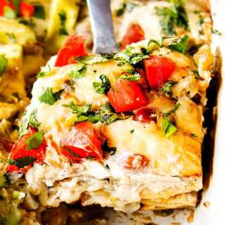 Green Chicken Enchilada Casserole Recipe