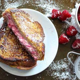 Raspberry Stuffed French Toast