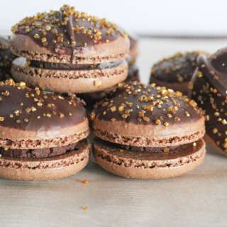 Chocolate Ganache Macarons