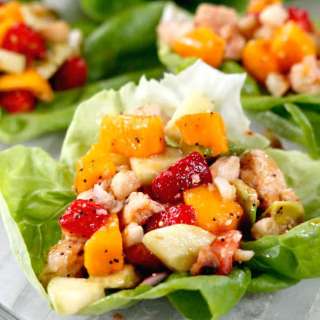 Chicken Fruit Salad (Lettuce Wraps)
