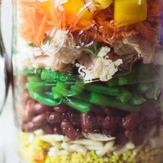 Healthy Layered Tuna Salad Jars