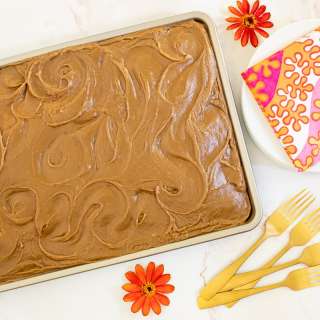 Caramel Buttermilk Sheet Cake