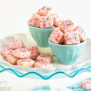 Sugar Plum Fairy Shortbread Bites