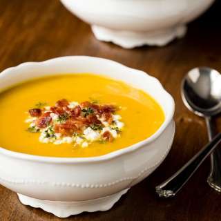 Roasted Butternut Bacon Soup
