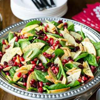 Apple Cranberry Spinach Salad