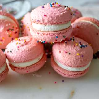 Birthday Cake Macarons