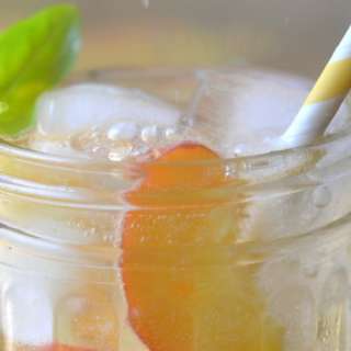 Summer Peach and Basil Sangria