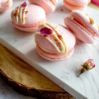 Rose Macarons