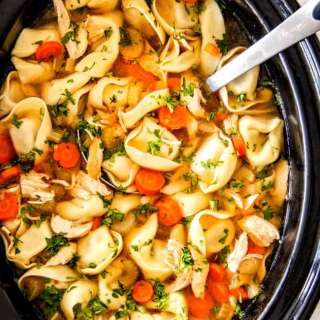 Chicken and Tortellini Soup (Crock Pot or Stove top)