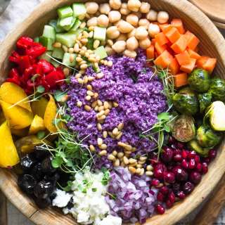 Purple Cauliflower Rice Salad