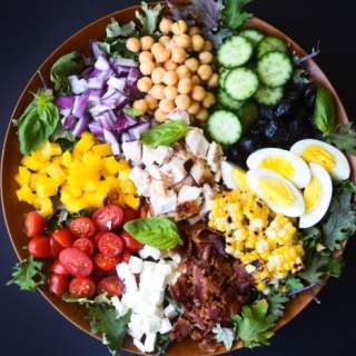Chopped Salad with Spicy Tomato Vinaigrette