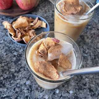 Apple crisp shaken espresso