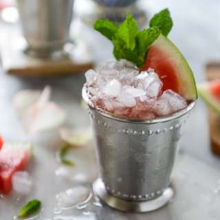 Fresh Watermelon Mint Juleps