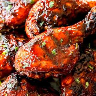 Grilled BBQ Chicken with Homemade BBQ Sauce