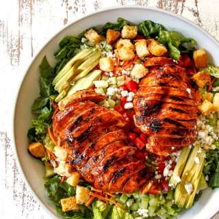 Buffalo Chicken Salad with Blue Cheese Cilantro Ranch