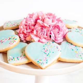 Dip, Drip and Flip Shortbread Valentine Cookies