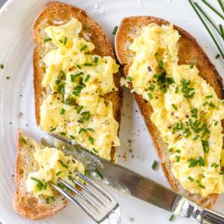 Scrambled Egg Tartines