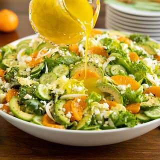 Irish Flag Clementine Cucumber Salad
