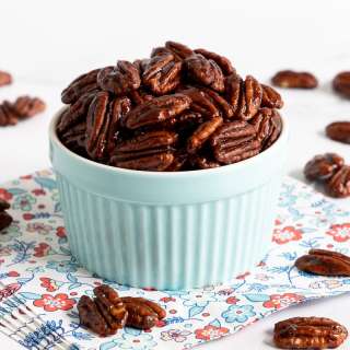 Southwest Sweet and Spicy Glazed Pecans