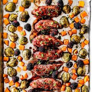 Sheet Pan Blackberry Hoisin Chicken