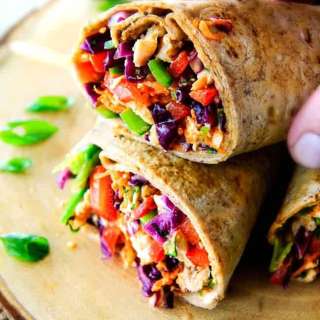 Chinese Chicken Salad Wraps (VIDEO)