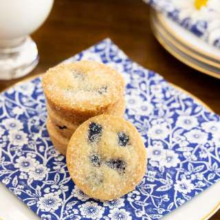 Ridiculously Easy Lemon Blueberry Shortbread Bites