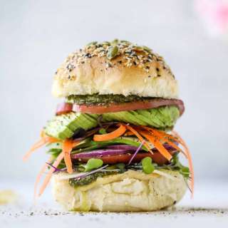 Hummus Havarti Veggie Sandwich