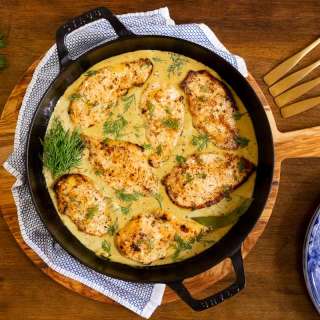 French Mustard Chicken Breasts (Poulet à la Moutarde Française)