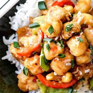 Skinny Honey Coconut Cashew Chicken