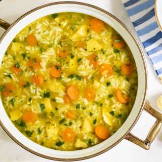 The BEST Chicken and Rice Soup