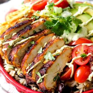 Fiesta Ranch Chicken Burrito Bowls