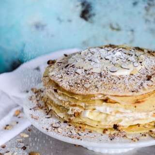 Almond Cream Crepe Cake