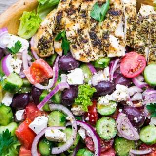Grilled Greek Chicken Salad