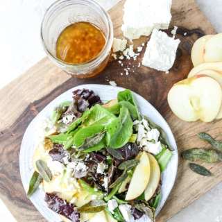 Honeycrisp Salad with Crispy Sage and Maple Vinaigrette