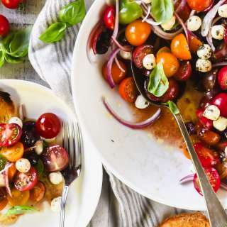 Cherry Tomato Caprese Salad