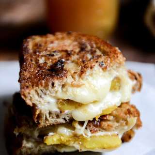 Caramelized Butternut, Roasted Garlic + Coconut Butter Grilled Cheese
