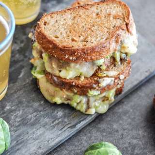 Balsamic Brussels Sprouts Grilled Cheese