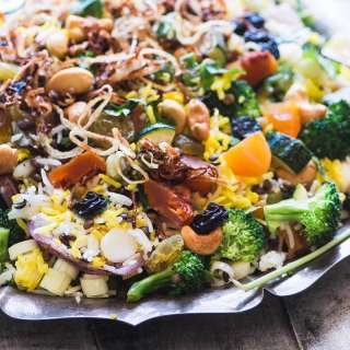 Peach and Cashew Biryani Salad