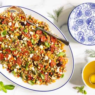 Chopped Mediterranean Farro Salad