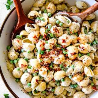 Bacon Pasta Salad with Peas