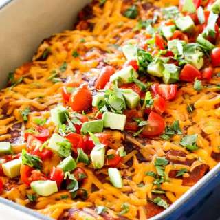 Shredded Beef Barbacoa Enchiladas