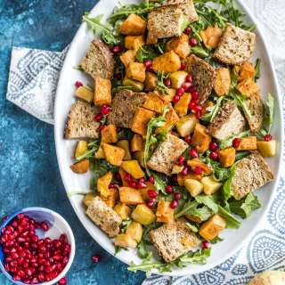 Roasted Autumn Panzanella Salad